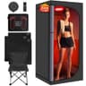 Smartmak Oversized 2-Person Portable Infrared Sauna Tent with Folding Chair
