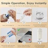 NowFlair Portable Small Humidifier with Integrated Water Filter Element