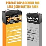 Vemdia 12V 100Ah Group 31 Deep Cycle Marine Lithium Battery for RVs