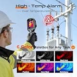 GH192 Handheld Fusion Thermal Imaging Camera with 2MP Visual Sensor and Alarms