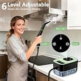 WSRYYCC 1500W Portable Steam Cleaner with 6-Level Touch Control Interface