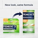 Monistat 3-Day Treatment Kit with Miconazole Ovules and Anti-Itch Cream