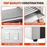 Great Northern Popcorn 9-Roller Hot Dog Grill Cooker, 24-Dog Capacity