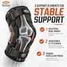 Shock Doctor Compression Hinged Knee Brace with Dual Side Stabilizers
