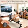 YOSUDA Heavy-Duty 16-Level Magnetic Resistance Home Gym Rowing Machine