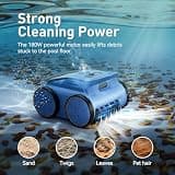 ABNEMEN Cordless Robotic Pool Cleaner, 180-Minute Runtime, 2000 Sq Ft