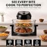 Granitestone 16-Quart Large Glass Air Fryer with Triple-Cooking Halogen Power System
