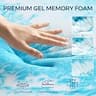 LovingLeashes Premium Dual Layer 4-Inch Gel Memory Foam Mattress Topper King