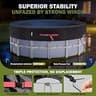 HOLDCOVER Storm-Proof 14-Foot 420D Fabric Solar Pool Cover with UV Protection