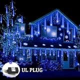 Weepong 12-Inch Meteor Shower Cascading LED Tube Lights Random Fall Effect