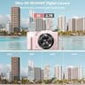 Gavonde 4K WiFi Digital Camera with 64MP, 18X Digital Zoom and Built-in Flash
