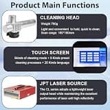 AchiPrin 300W JPT Pulsed Fiber Laser Cleaning Machine with Flat-Top Beam Profile