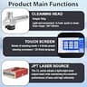 AchiPrin 300W JPT Pulsed Fiber Laser Cleaning Machine with Flat-Top Beam Profile