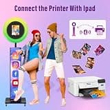 JIYANG Portable iPad Photo Booth Stand in Black with Professional Flight Case