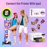 JIYANG Portable iPad Photo Booth Stand in Black with Professional Flight Case