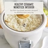 GreenLife 6-Cup PFAS-Free Ceramic Nonstick Rice, Grains & Oatmeal Multicooker