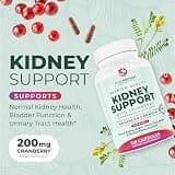 PurePremium Kidney Support Supplement with Cranberry Extract, 120 Day Supply