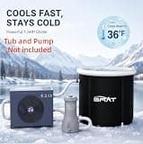 GRAT 1.5 HP Commercial Cold Plunge Tub Chiller with Smart WiFi App Control