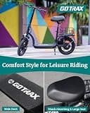 Gotrax FLEX ULTRA Seated Electric Scooter, 500W Motor, 14" Tires, 25-Mile Range