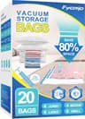 Fygrip 20-Pack Assorted Size Vacuum Storage Bags with Portable Manual Hand Pump