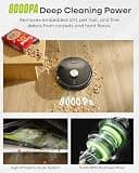 MONSGA MR7PRO Robot Vacuum with 8,000Pa Suction and Self-Emptying Base