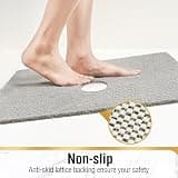 HITSLAM 24x24-Inch Square Soft PVC Loofah Shower Floor Mat with Drain Holes