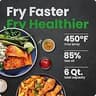 Chefman 6-Quart Compact Air Fryer With Easy-View Window and Hi-Fry Technology