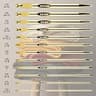 27-Piece Gold Plated Aluminum Interchangeable Tunisian Crochet Hook Set