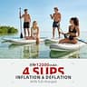 Premium Three-Stage 12000mAh Rechargeable Paddle Board Air Pump, 22 PSI Max