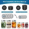 Dicorain VP06+ Auto-Stop Electric Mason Jar Vacuum Sealer for Standard and Wide