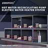 ZeroPone 120W High-Flow Inline Hot Water Recirculating Pump with Stainless Head