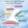 7-Color LED Red Light Therapy Facial Sculptor with Heat, Vibration, and Built-In Timer
