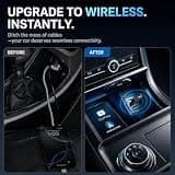 ZOUHOE 5.8GHz Lightweight Wireless CarPlay and Android Auto Adapter Unit