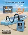S8 Cordless Electric SUP Pump with Brushless Motor, 16000mAh Battery, 22 PSI