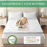 Lysam Cooling 3D Air Fabric Split King Mattress Protector, 2-Pack Set