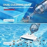 Enhulk PC15 Cordless Pool Vacuum with Extra-Wide 13.4-Inch Head and Hydrodynamic Motor