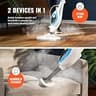 PurSteam 10-in-1 Steam Mop with Detachable Handheld Steamer and Accessories