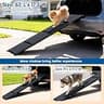 HBTower 63-Inch Premium Aluminum Alloy Folding Dog Ramp for Cars with Anti-Slip Rug