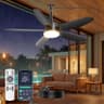 Phylluz 42-Inch Smart Plug-In Outdoor Ceiling Fan with 4600 CFM and App Control