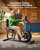 MERACH S08 Next-Generation Recumbent Exercise Bike with Lumbar Support