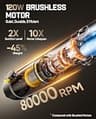 Fanttik Slim V8 APEX 4-in-1 Cordless Handheld Car Vacuum and Inflator