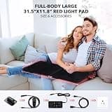 Large 31.5" x 11.8" Near Infrared Red Light Therapy Pad with 360 LEDs