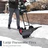 Best Choice Products 36-Inch Heavy-Duty Galvanized Steel Snow Pusher