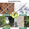 Kebose 100ft Heavy-Duty Stainless Steel Garden Hose with 10-Way Nozzle