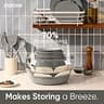 CAROTE 27-Piece Detachable Handle Ceramic Non-Toxic Cookware Set