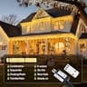 JMEXSUSS 38.8-Foot 400-LED Warm White Icicle Lights with 100% Copper Wiring