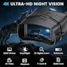 TELUHA 4K Digital Night Vision Goggles with 3-Inch HD Display and 32GB