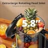 AIRMSEN Hands-Free Cold Press Juicer with 5.8-Inch Auto-Feed Chute and 300W Motor