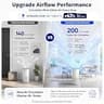 Afloia 3-Stage True HEPA Air Purifier and Odor Eliminator with Night Light