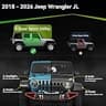 Universal Two-Stairs Carbon Steel Running Boards for Wrangler JL 4-Door